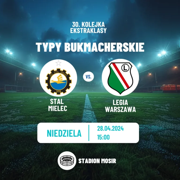 Stal Mielec – Legia Warszawa: kursy i typy (28.04