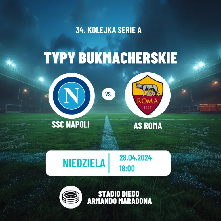 SSC Napoli – AS Roma: kursy i typy bukmacherskie (28.04