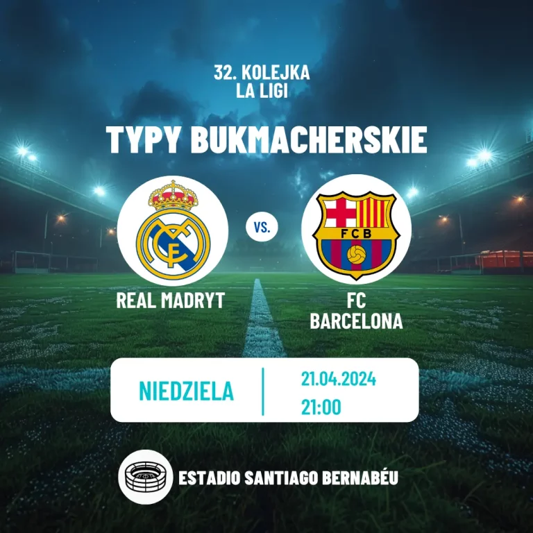 Real Madryt – FC Barcelona: kursy i typy (21.04