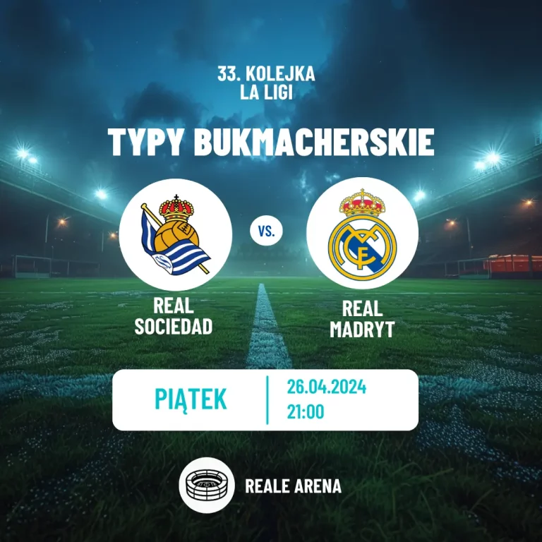 Real Sociedad – Real Madryt: kursy i typy (26.04