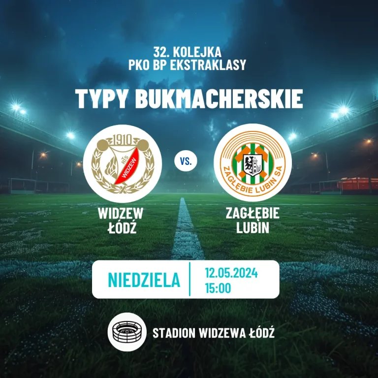 Widzew Łódź – Zagłębie Lubin: kursy i typy (12.05