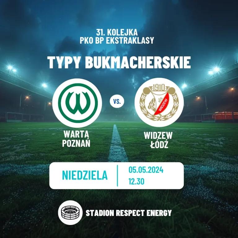 Warta Poznań – Widzew Łódź: kursy i typy (05.05