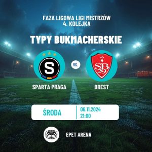 Sparta Praga - Brest typy i kursy